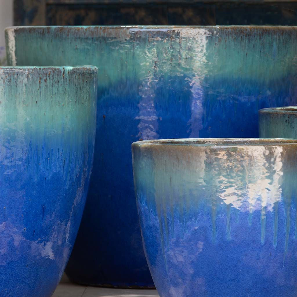 Campania Ocho Planter Nested Set of 4 | Glazed Collection