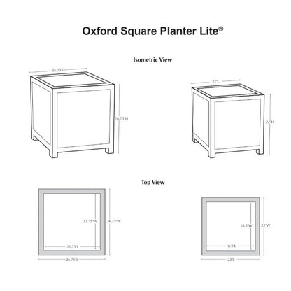 Campania Oxford Square Planter | Lite® Collection