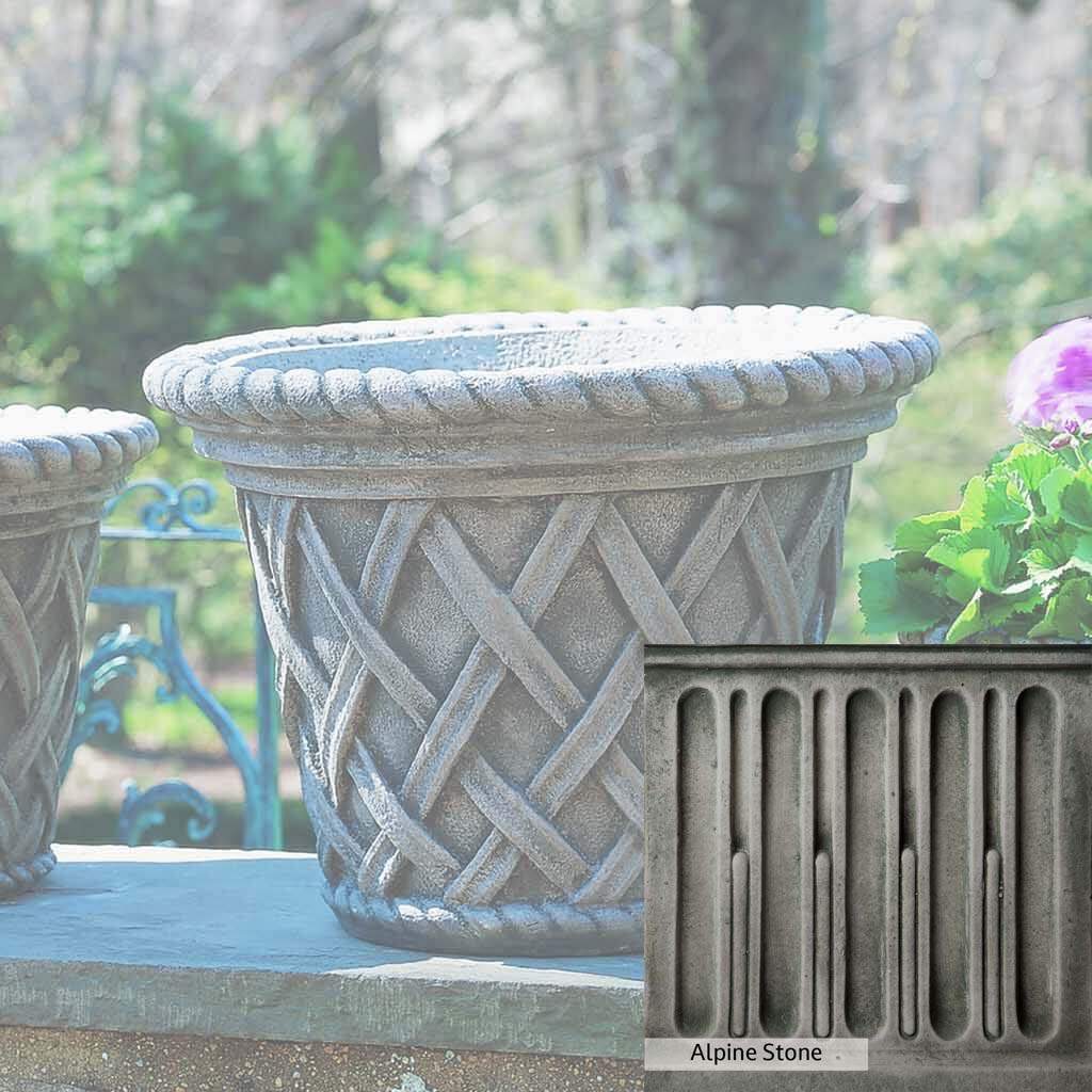 Campania International English Weave Large Planter
