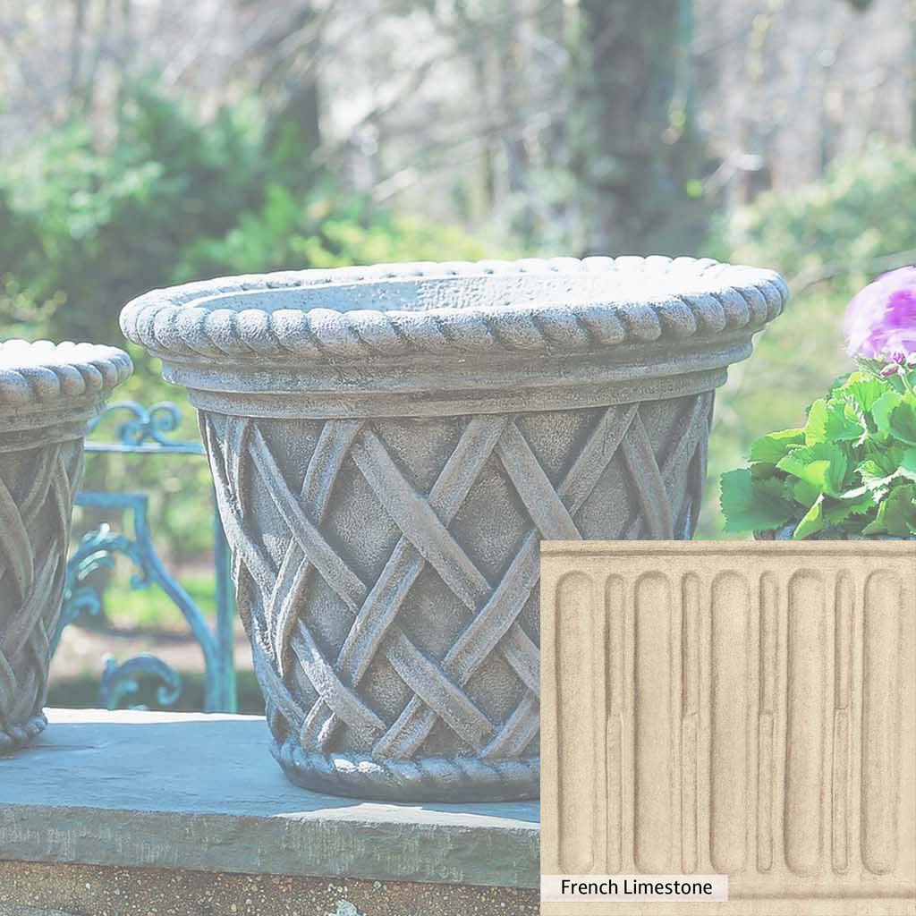 Campania International English Weave Large Planter