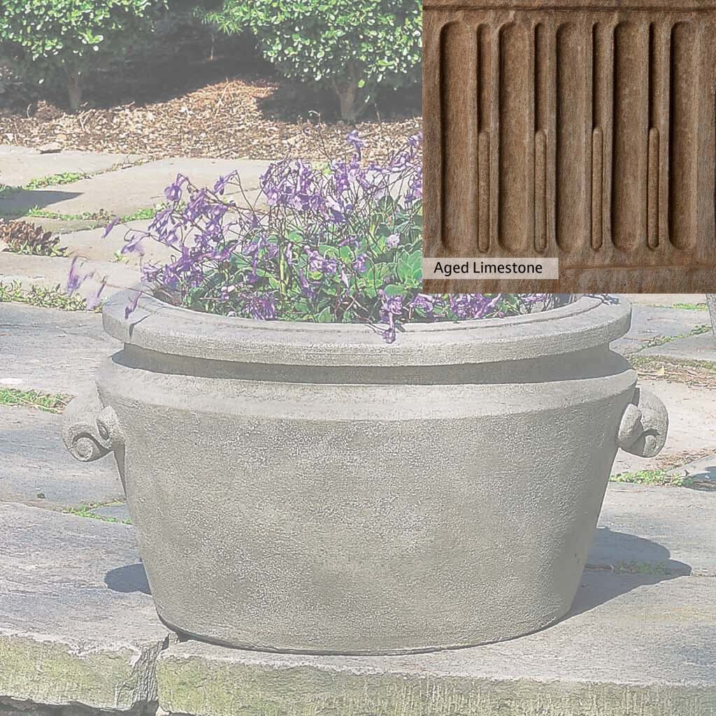 Campania International Scroll Handle Tub Planter