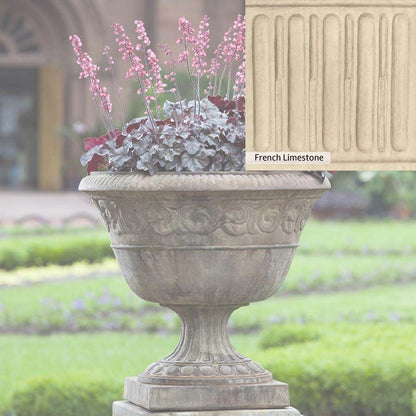 Campania International Smithsonian Foliated Scroll Urn