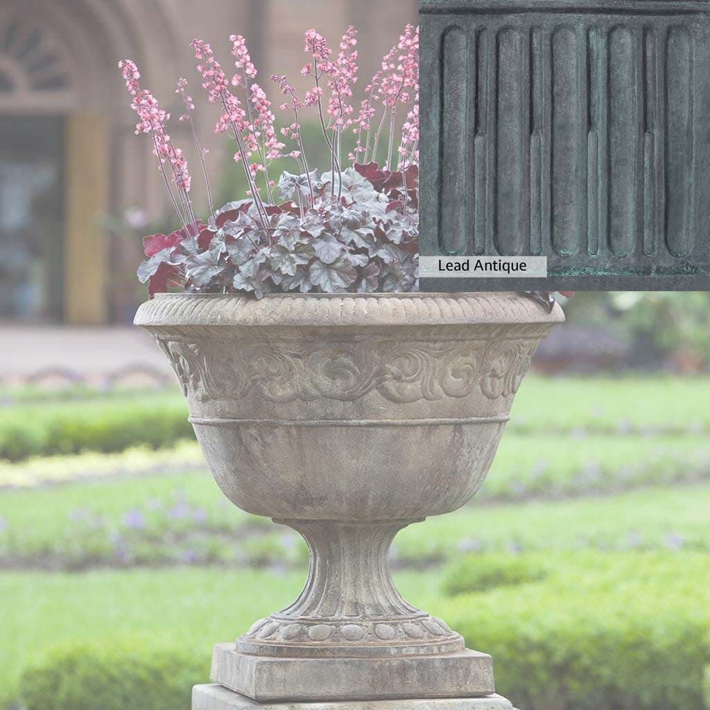 Campania International Smithsonian Foliated Scroll Urn