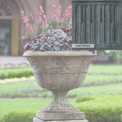 Campania International Smithsonian Foliated Scroll Urn