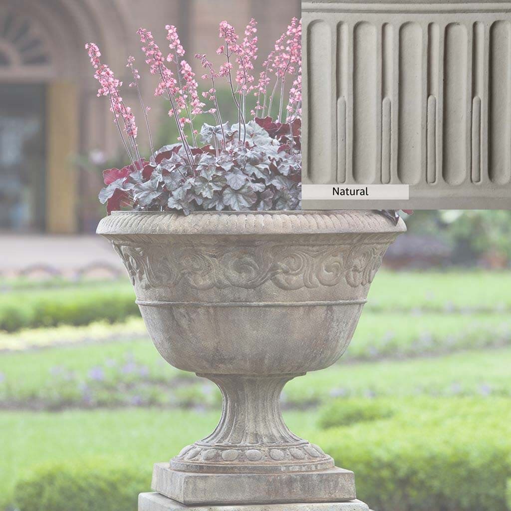 Campania International Smithsonian Foliated Scroll Urn