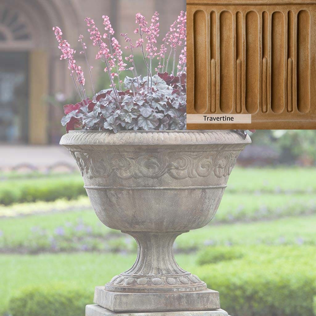 Campania International Smithsonian Foliated Scroll Urn