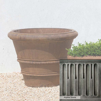 Campania International Classic Rolled Rim 20.75-inch Planter