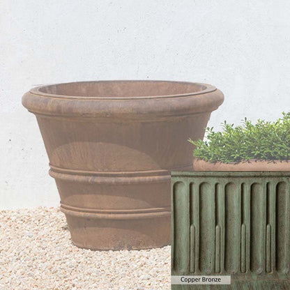 Campania International Classic Rolled Rim 20.75-inch Planter