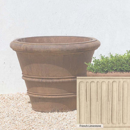 Campania International Classic Rolled Rim 20.75-inch Planter