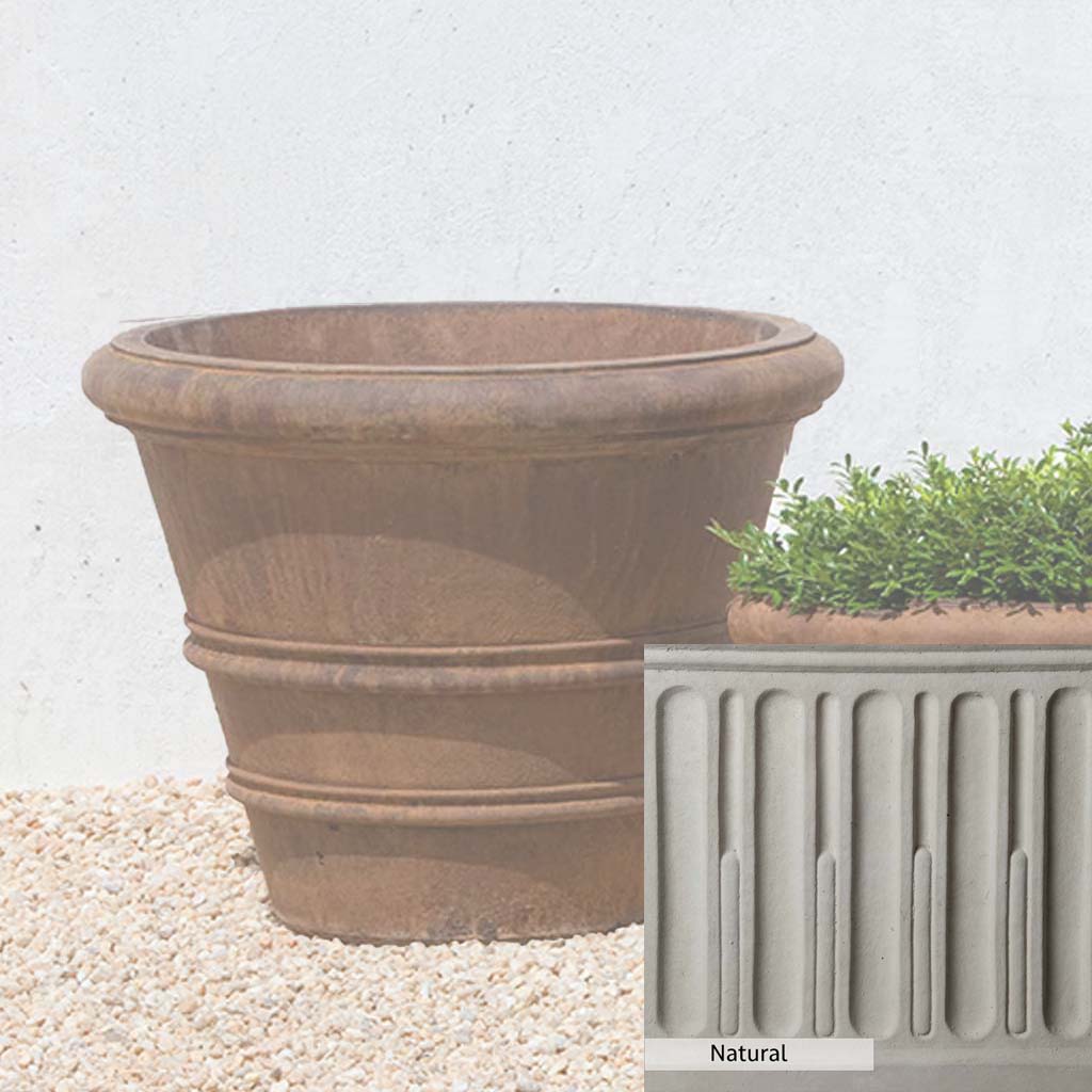 Campania International Classic Rolled Rim 20.75-inch Planter