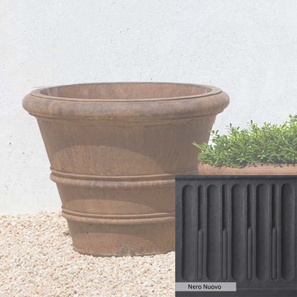 Campania International Classic Rolled Rim 20.75-inch Planter