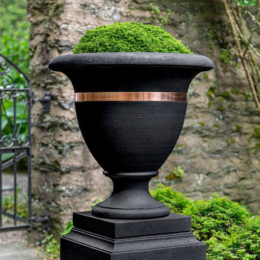Campania International Classic Copper Banded Large Urn
