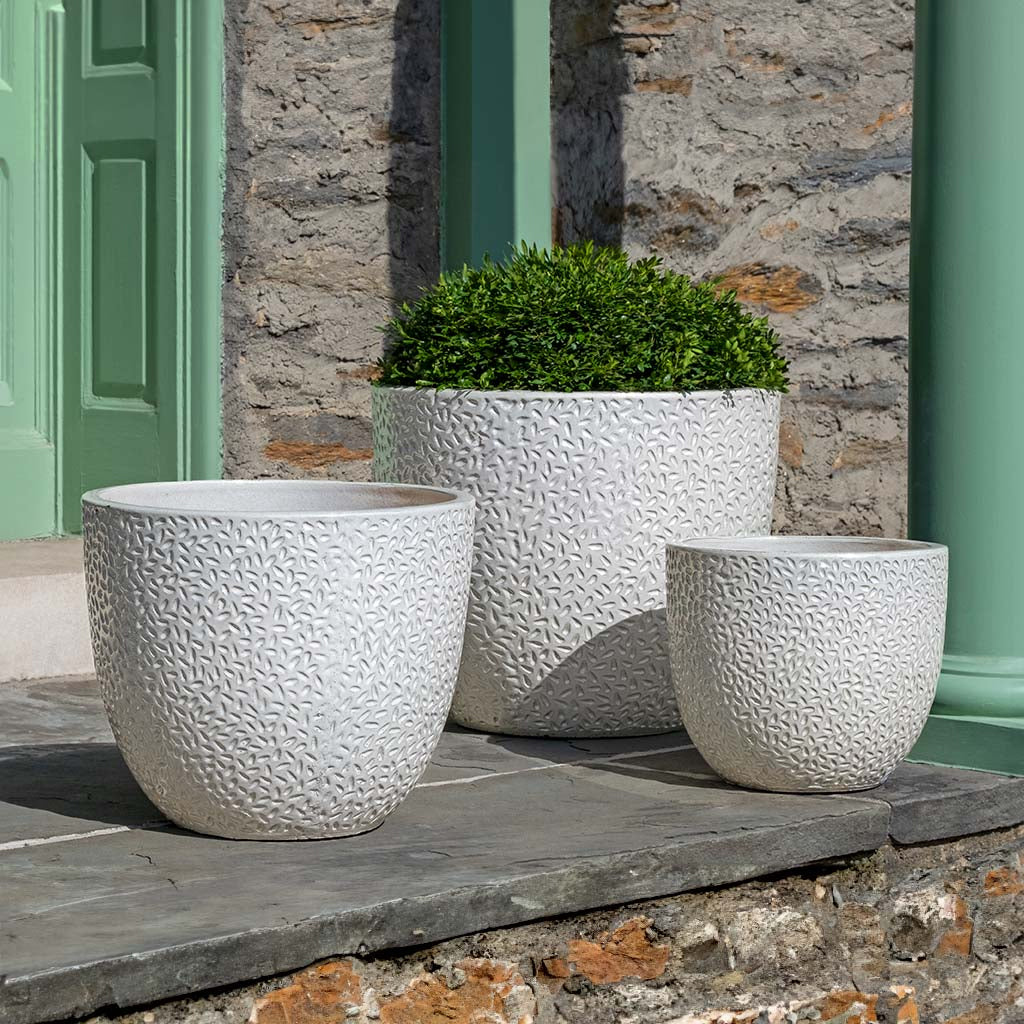 Campania Falling Petals Planter Nested Set of 3