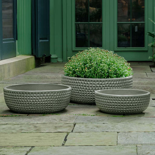 Campania Coin Bowl Planter Nested Set of 3 | Glazed Collection