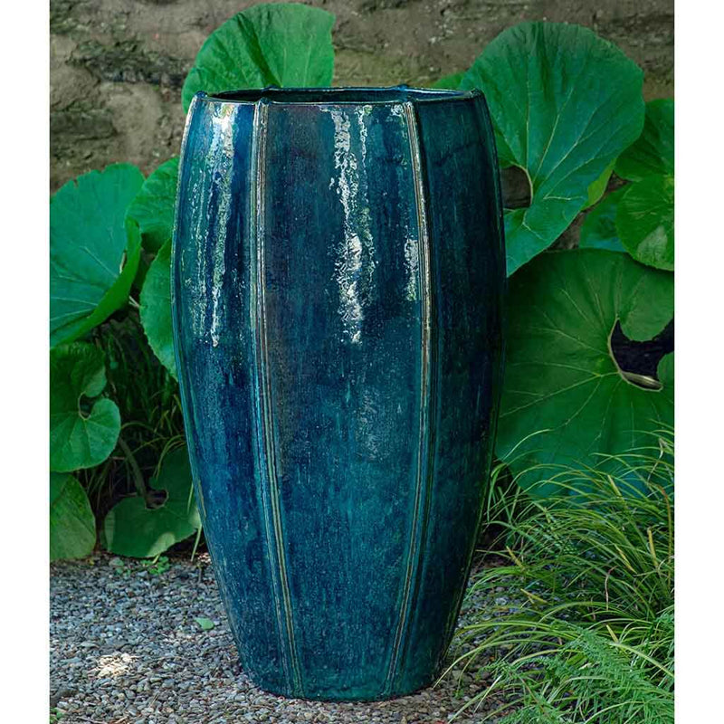 Campania Rib Vault Planter Tall | Glazed Collection