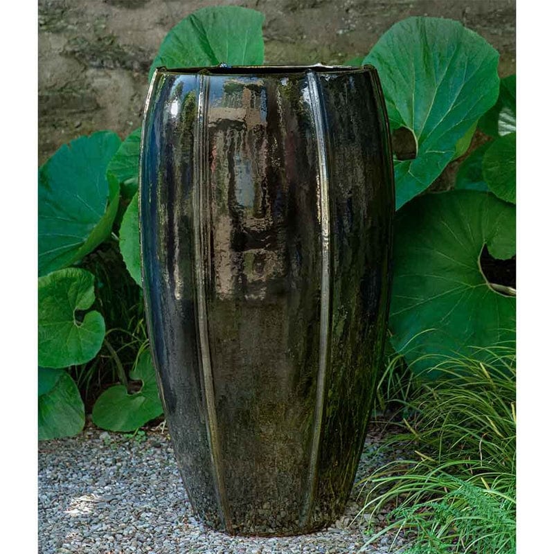 Campania Rib Vault Planter Tall | Glazed Collection