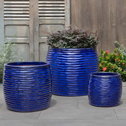 Campania Montauk Planter Tall  Nested Set of 3 | Glazed Collection