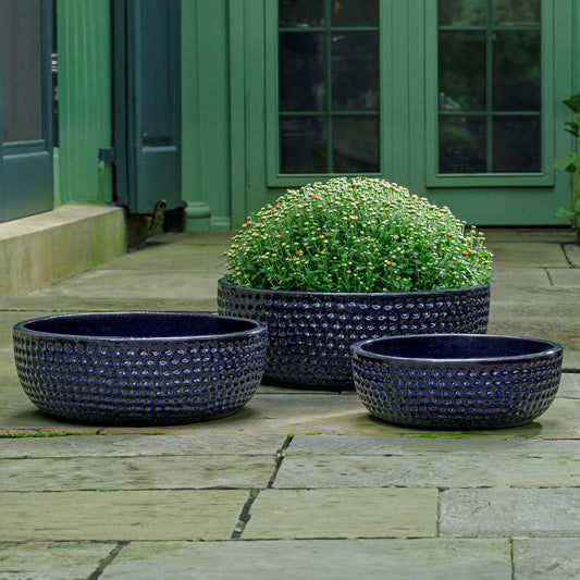 Campania Coin Bowl Planter Nested Set of 3 | Glazed Collection