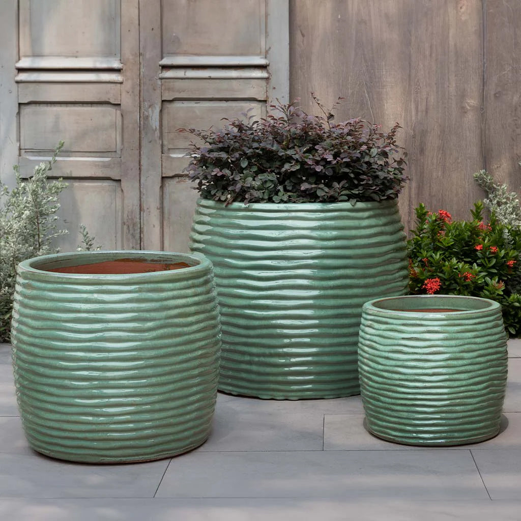 Campania Montauk Planter Tall  Nested Set of 3 | Glazed Collection