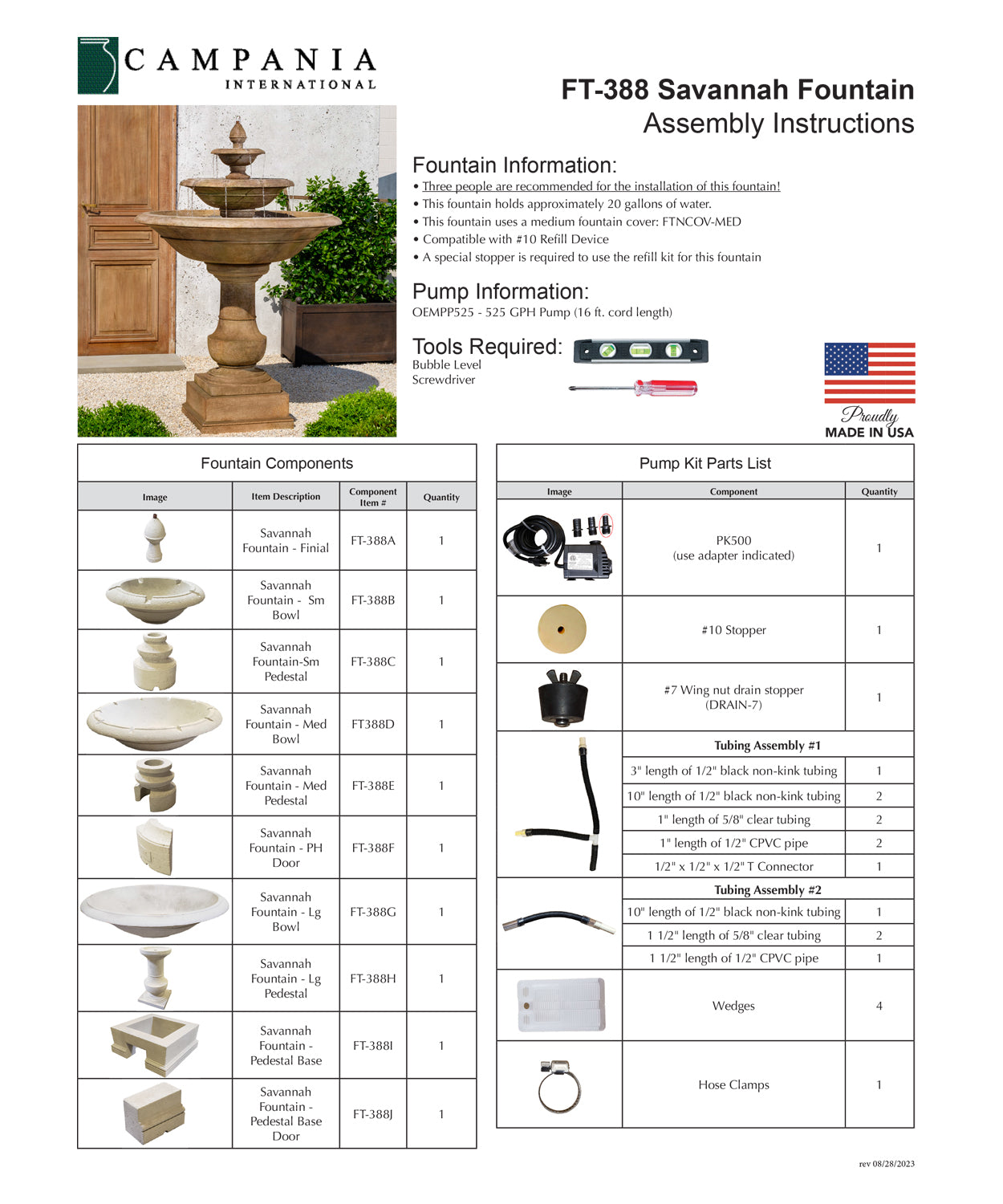 Campania International Savannah Fountain