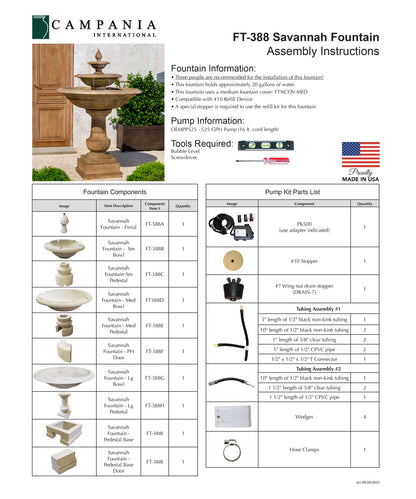 Campania International Savannah Fountain