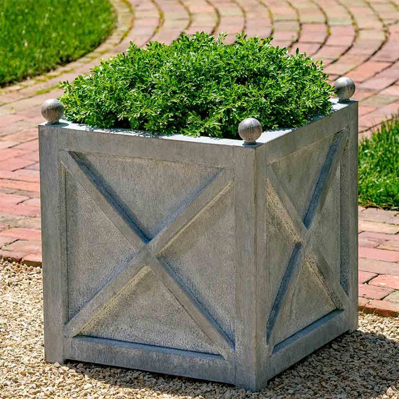 Campania Square Villandry Large Planter - Zinc