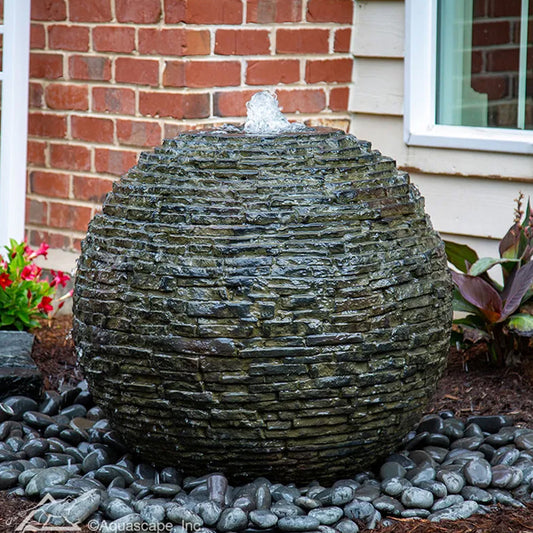 Aquascape Stacked Slate Sphere 72" D x 60" H