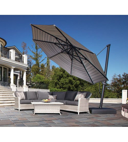 Treasure Garden 13' AKZP PLUS Octagon Cantilever Umbrella - Sunbrella