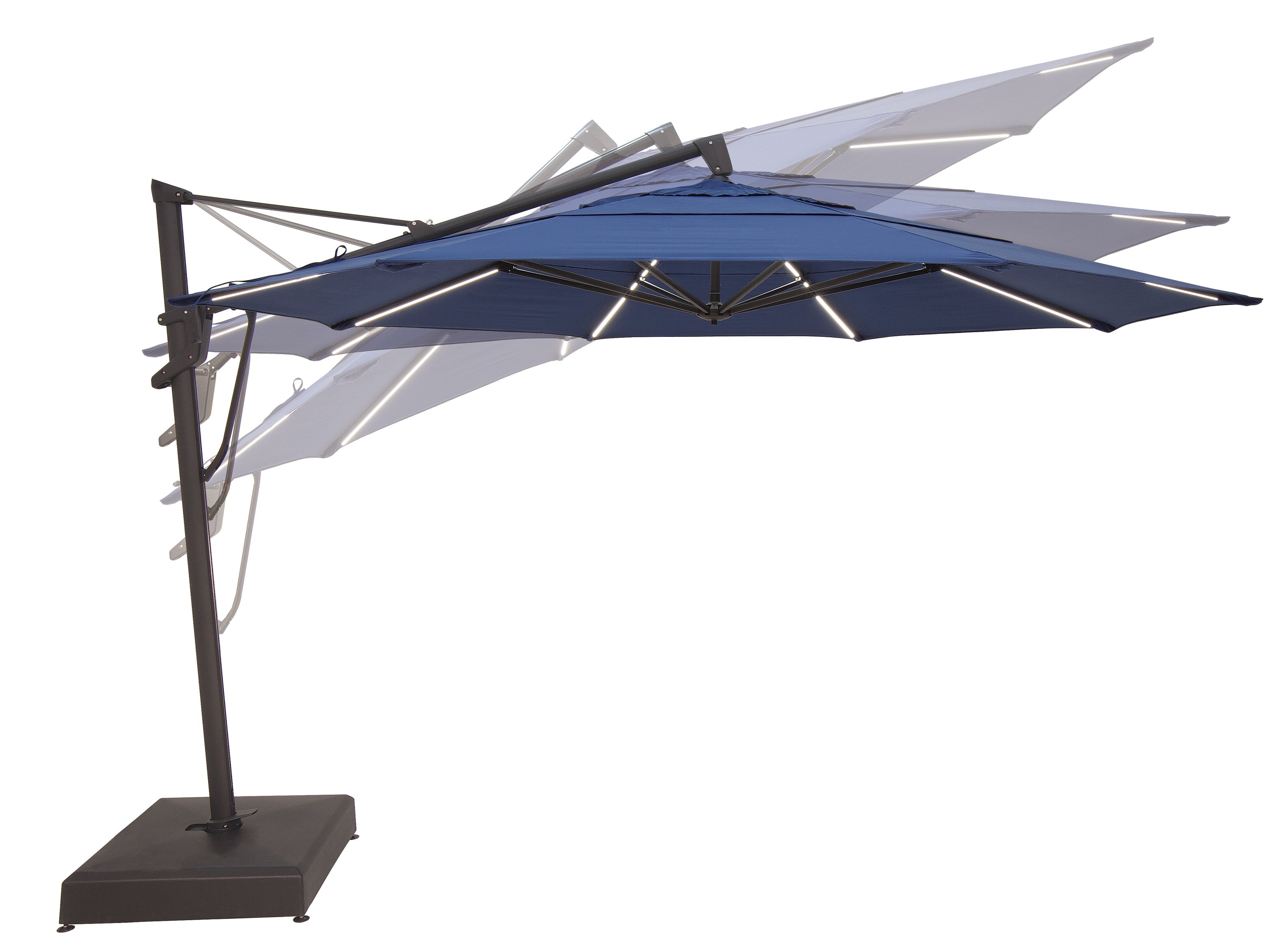 Treasure Garden 13' Starlux AKZ PLUS Cantilever Umbrella - O'bravia Fabric (Polyester)