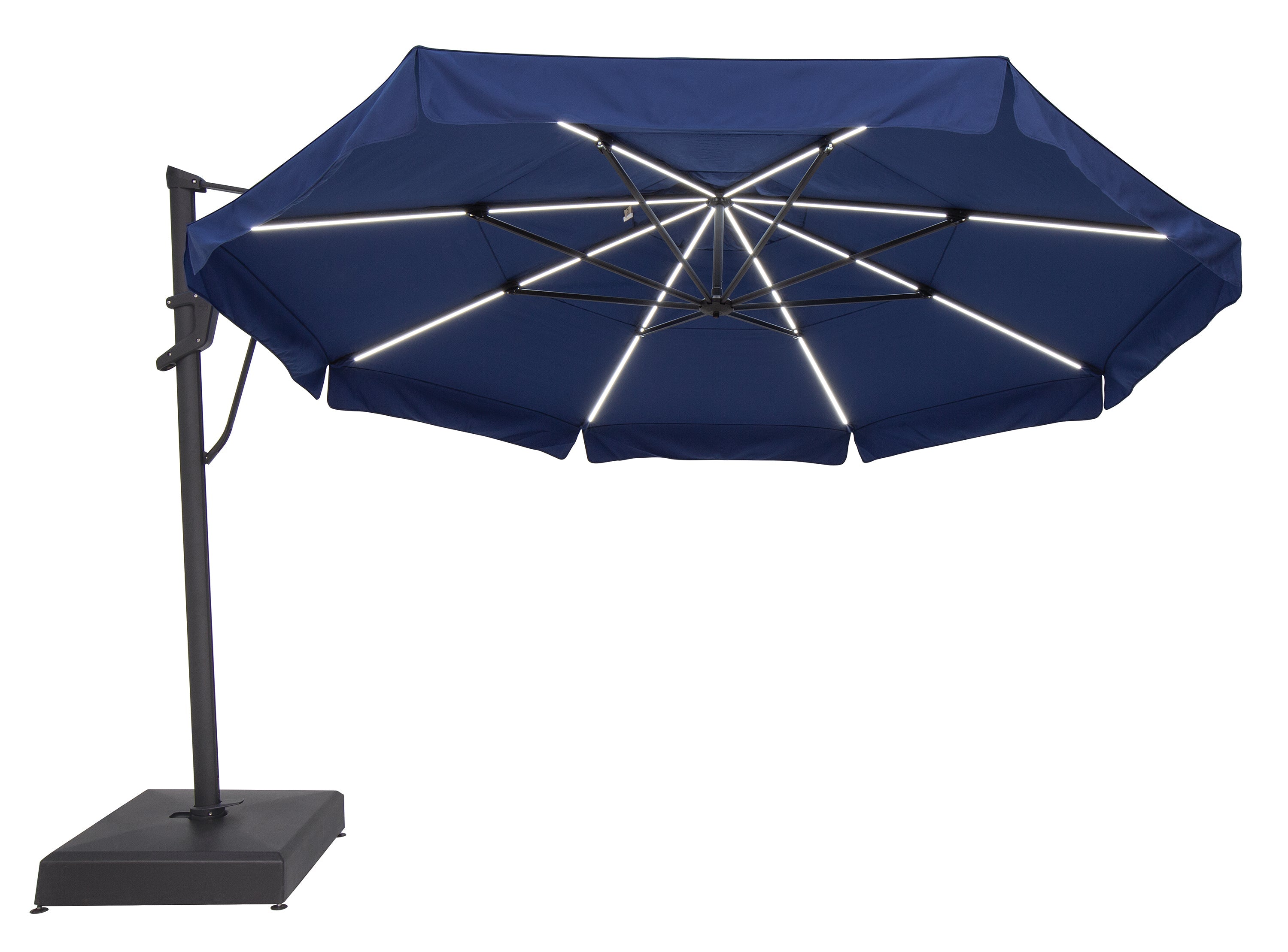 Treasure Garden 13' Starlux AKZ PLUS Cantilever Umbrella - O'bravia Fabric (Polyester)