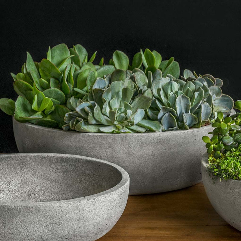 Campania Terrace Bowl | Cast Stone Planter