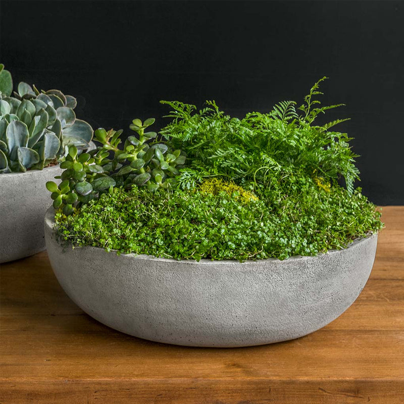 Campania Terrace Bowl | Cast Stone Planter