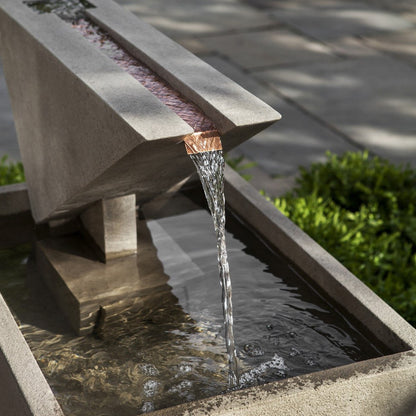 Campania Triad Modern Small Garden Water Fountain