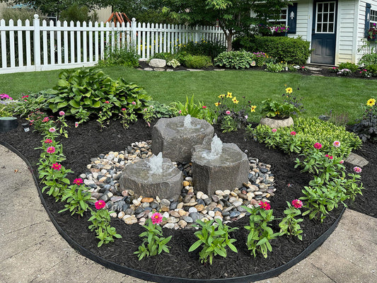 Blue Thumb Triple Falls GFRC Boulder Fountain - Complete Kit