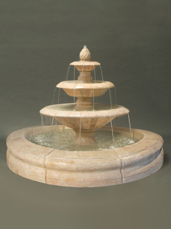 Fiore Venetian Fountain with Pond