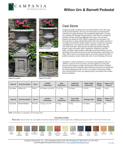 Campania Wilton Urn Garden Planter