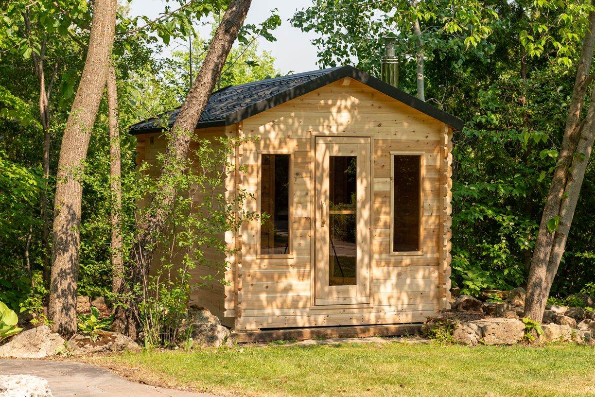 6 Person Cabin Sauna with Changeroom - Georgian