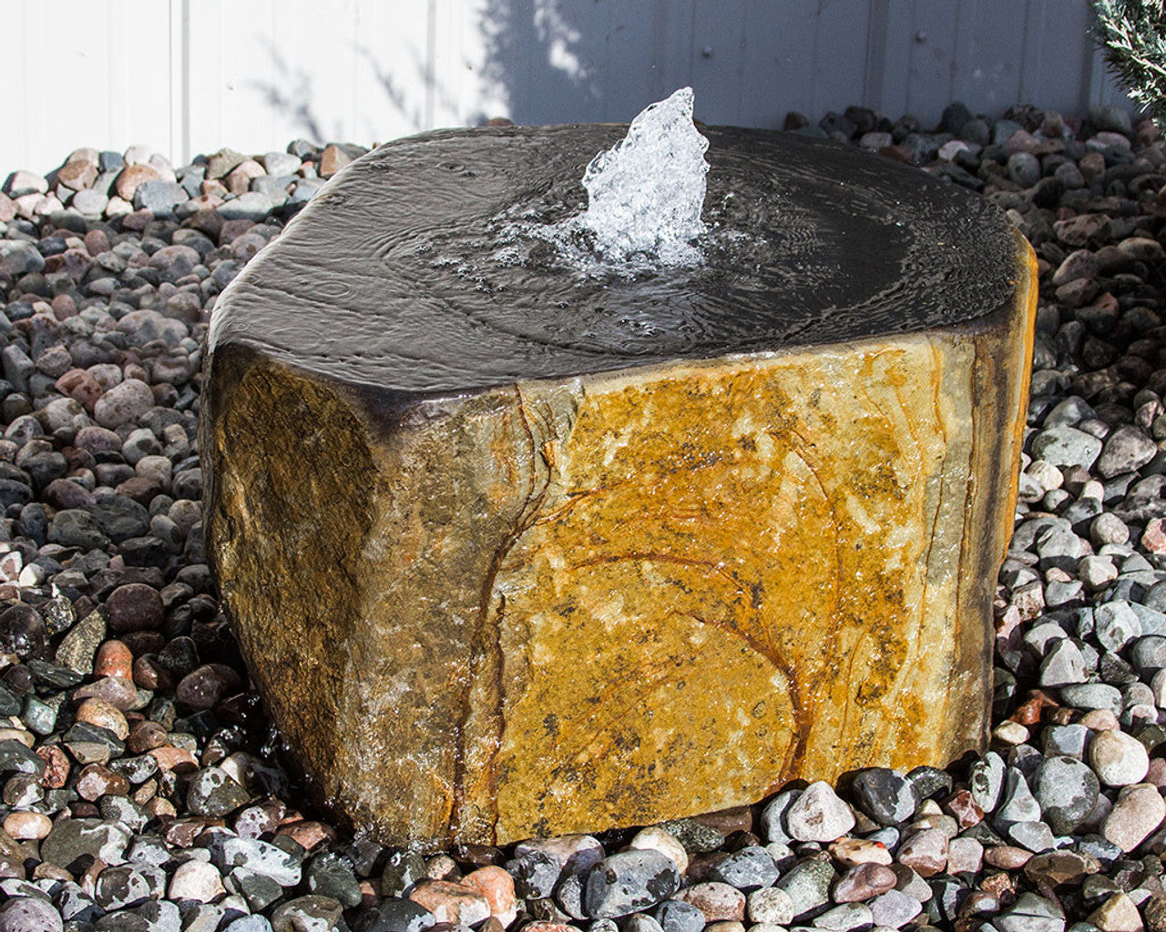 Blue Thumb Basalt Block Fountain "Keki" - Complete Kit