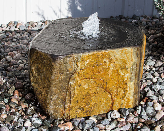 Blue Thumb Basalt Block Fountain "Keki" - Complete Kit
