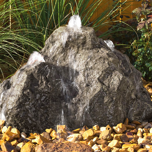 Blue Thumb Triple Cascade GFRC Boulder Fountain
