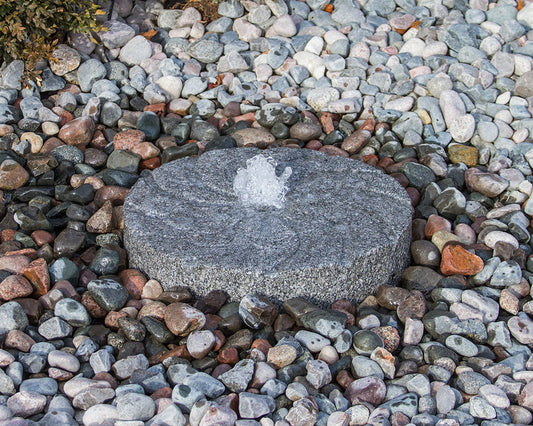 Blue Thumb Granite Millstone "Swirl" Fountain - Complete Kit