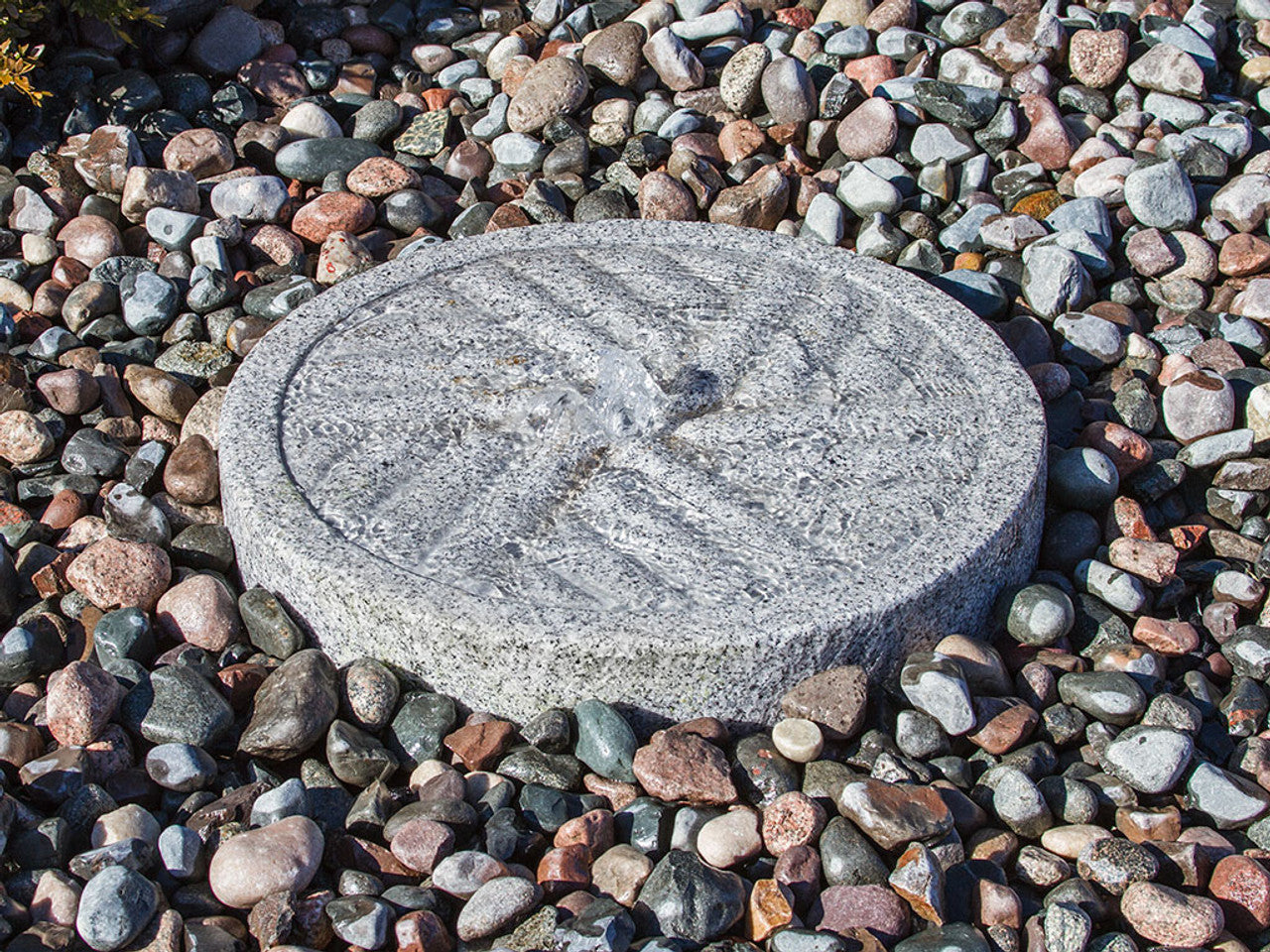 Blue Thumb Granite Millstone "Angled" Fountain - Complete Kit