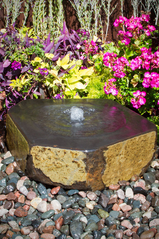 Blue Thumb Basalt Bowl "Mizu Kasai" Fountain - Complete Kit