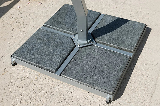 Bambrella Sirocco Side Wind Base System–4x 66LB Granite Weights