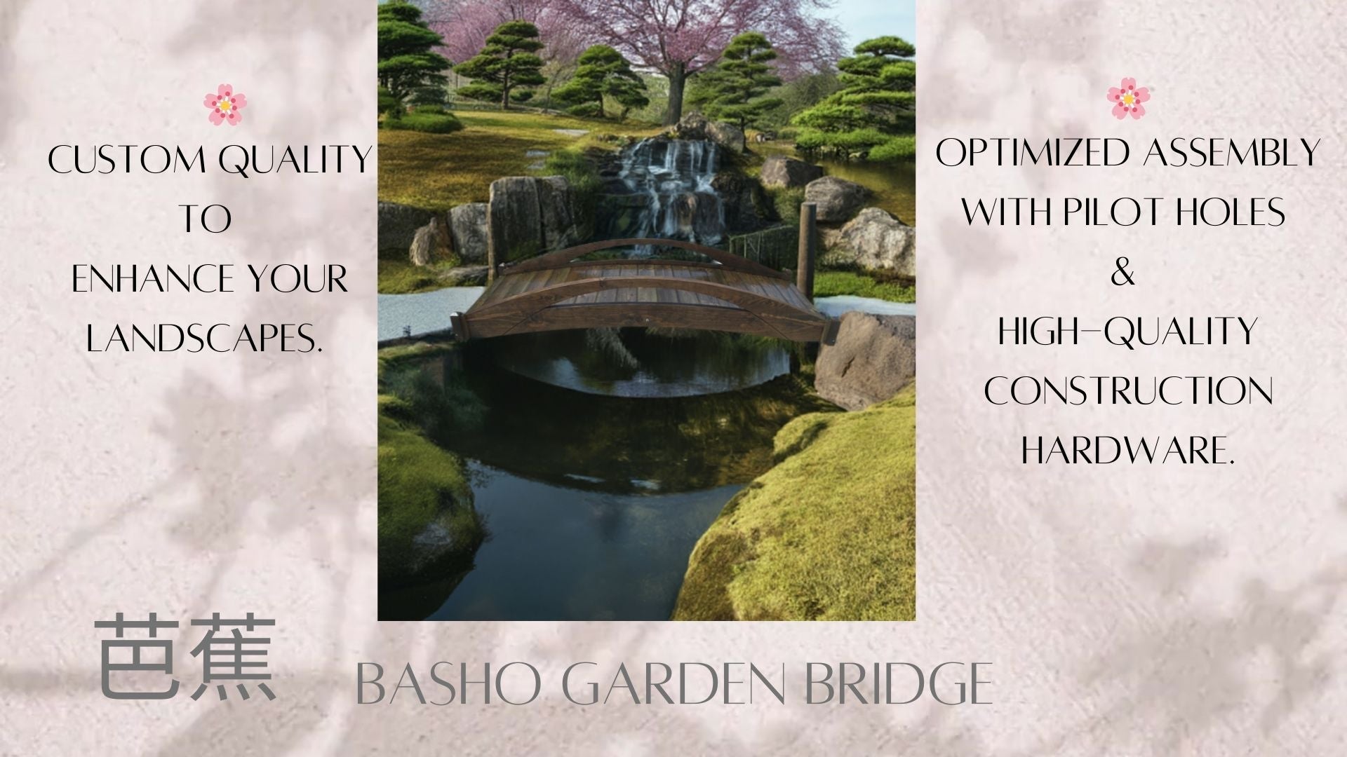 Basho Garden Bridge 8 ft.