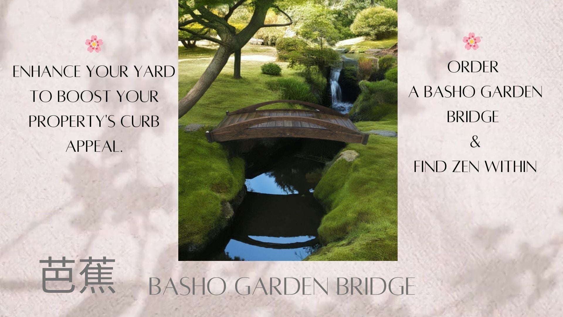 Basho Garden Bridge 8 ft.