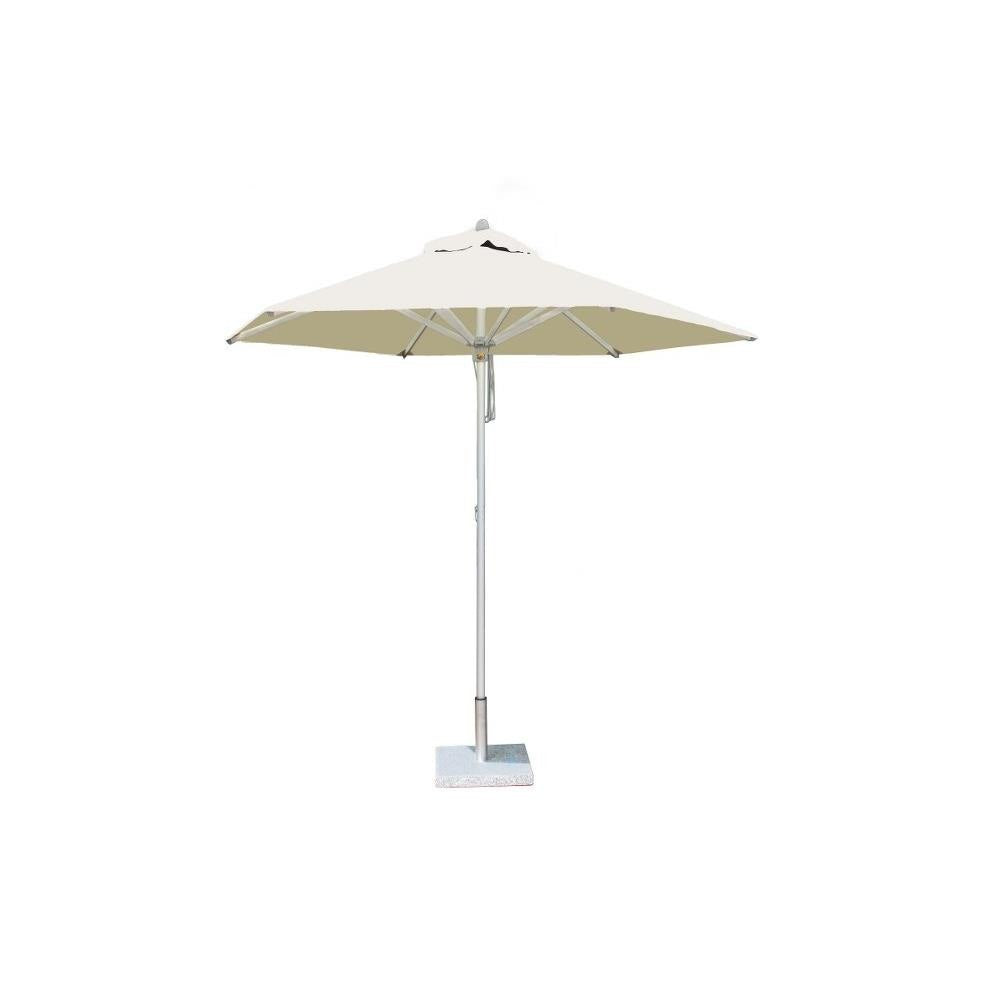 Bambrella Santa Ana Round Aluminum Market Umbrella with Pulley Lift