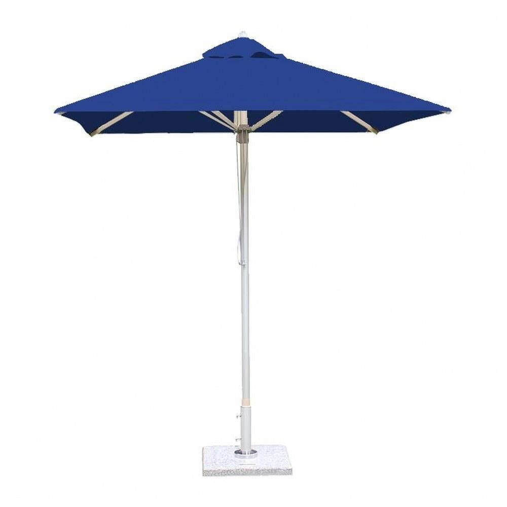 Bambrella Santa Ana Round Aluminum Market Umbrella with Pulley Lift