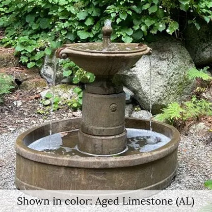 Borghese Garden Water Fountain with Basin Campania International