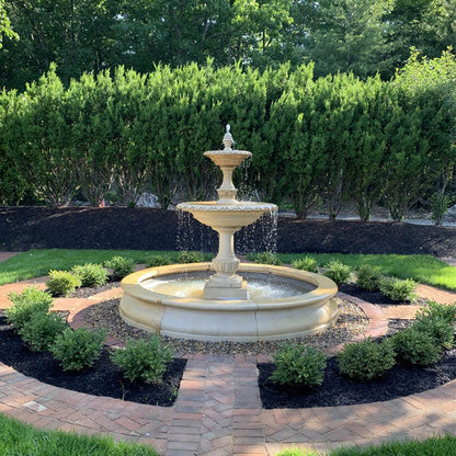 Campania International Charleston Fountain in Basin